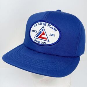 Vintage 1992 IC Coal Elk Creek Plant NE Patch Foam Trucker Hat Snapback Cap